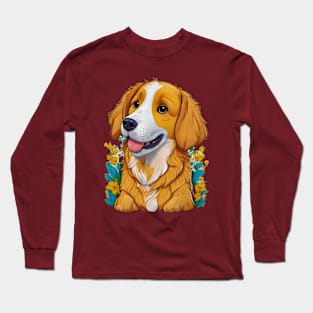 The irresistible charm of a cute orange puppy Long Sleeve T-Shirt